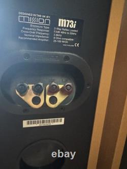 Mission M73i Floor standing Speakers Vintage HIFi Tested Beech Bi-wire YORK