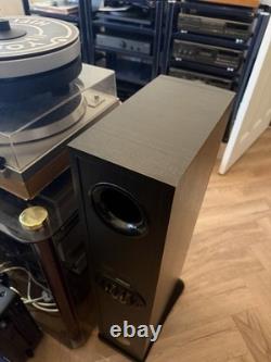 Mission MX-3 Black Floor Standing Tower Speakers Pair Tested Working YORK