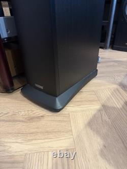 Mission MX-3 Black Floor Standing Tower Speakers Pair Tested Working YORK