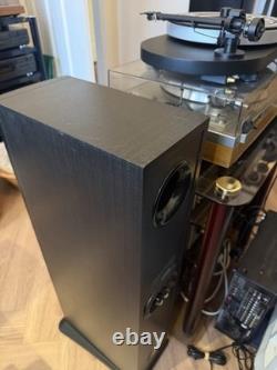 Mission MX-3 Black Floor Standing Tower Speakers Pair Tested Working YORK