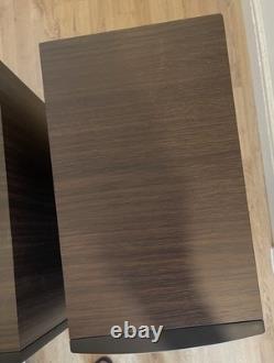 Mission MX-4 Floor Standing Speakers Dark Walnut Pair, one speaker tweeter fault
