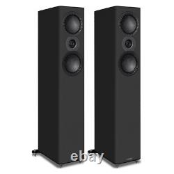 Mission QX-3 MKII Speakers Pair Matte Black Floorstanding Loudspeakers