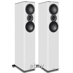 Mission QX-3 MKII Speakers Pair Matte White Floorstanding Loudspeakers