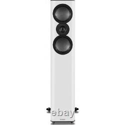 Mission QX-3 MKII Speakers Pair Matte White Floorstanding Loudspeakers