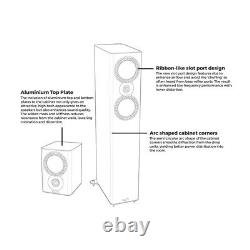 Mission QX-3 MKII Speakers Pair Matte White Floorstanding Loudspeakers