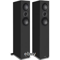 Mission QX-4 MKII Speakers Matte Black Floorstanding Loudspeakers Tower