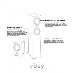 Mission QX-4 MKII Speakers Matte Black Floorstanding Loudspeakers Tower