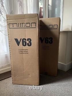 Mission V63 Floorstanding speakers Boxed Excellent Condition