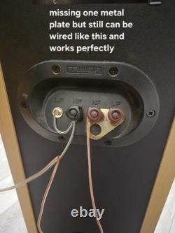 Mission m33i Floorstanding Speakers Fully Working See Terminal Note Beech