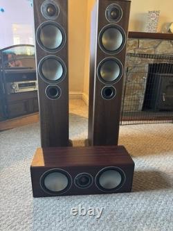 Monitor Audio Bronze 5 floor standing speakers. Plus centre speaker