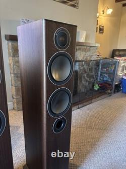 Monitor Audio Bronze 5 floor standing speakers. Plus centre speaker
