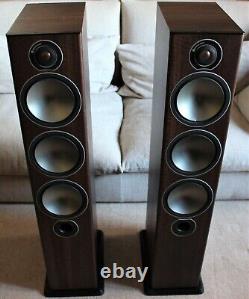 Monitor Audio Bronze 6 Floorstanding Loudspeakers In Walnut Matching Pair