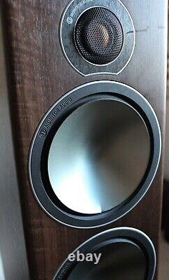 Monitor Audio Bronze 6 Floorstanding Loudspeakers In Walnut Matching Pair