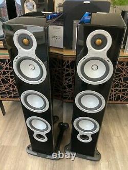 Monitor Audio GS60 Gloss Black Floor standing Hi-Fi Cinema Speakers Boxed