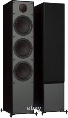 Monitor Audio Monitor 300 Series Floorstanding Speakers Black Pair Hi-Fi