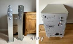 Monitor Audio Radius 270 HD Floor Standing Speakers with matching SUB in silver
