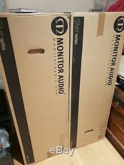 Monitor Audio Silver 10 Black Oak front floor standing speakers