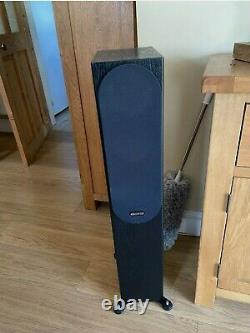 Monitor Audio Silver 200 Floorstanding Speakers Black Oak with Boxes