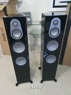 Monitor Audio Silver 500 Piano Black Speakers-upgraded crossover Jantzen Z-Caps