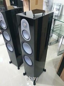 Monitor Audio Silver 500 Piano Black Speakers-upgraded crossover Jantzen Z-Caps