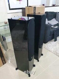 Monitor Audio Silver 500 Piano Black Speakers-upgraded crossover Jantzen Z-Caps