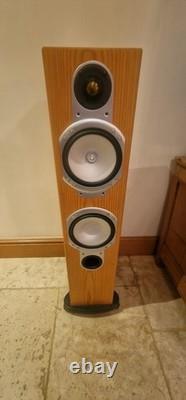 Monitor Audio Silver RS6 Floorstanding Speakers Natural Oak Fully Working Monitor Audio Silver RS6 Floorstanding Speakers Natural Oak Fully Working