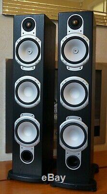 Monitor Audio Silver RS8 Main / Stereo Floorstanding Speakers Black Ash