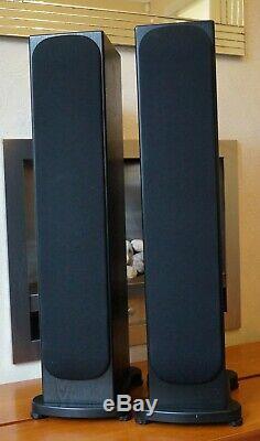 Monitor Audio Silver RS8 Main / Stereo Floorstanding Speakers Black Ash