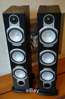 Monitor Audio Silver RS8 Main / Stereo Floorstanding Speakers Black Ash