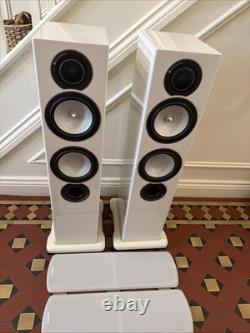 Monitor Audio Silver RX6 Floorstanding Speakers Gloss White Hifi YORK