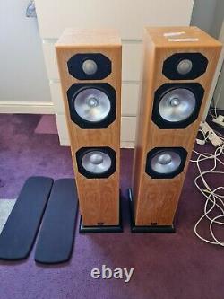 Monitor Audio Silver S6 Floorstanding Speakers X 2 In Natural Wood