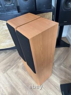 Mordaunt Short Ms 906 Floor Standing Speakers Oak Vintage Hifi York