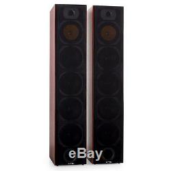 New 440w Passive 4-way Floorstanding Hifi Stereo Speaker Sound System Mahogany