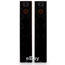 New 440w Passive 4-way Floorstanding Hifi Stereo Speaker Sound System Mahogany