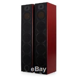 New 440w Passive 4-way Floorstanding Hifi Stereo Speaker Sound System Mahogany