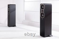 New Q Acoustics Pair of 3050c Floorstanding Speakers Satin Black