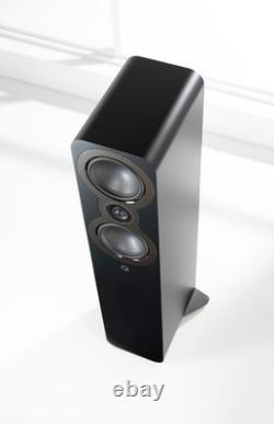 New Q Acoustics Pair of 3050c Floorstanding Speakers Satin Black