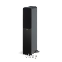 New Q Acoustics Pair of 3050c Floorstanding Speakers Satin Black