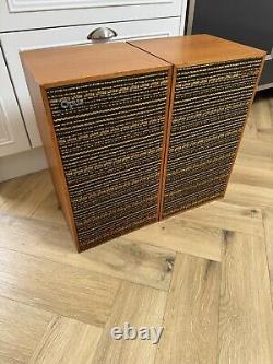 Opus 45 Vintage Hifi Teak Speakers FARNELL made In UK Floor Or Stand Mount