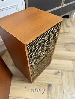 Opus 45 Vintage Hifi Teak Speakers FARNELL made In UK Floor Or Stand Mount