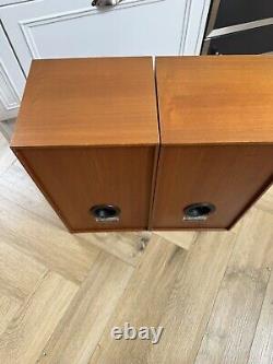 Opus 45 Vintage Hifi Teak Speakers FARNELL made In UK Floor Or Stand Mount