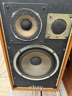 Opus 45 Vintage Hifi Teak Speakers FARNELL made In UK Floor Or Stand Mount