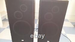 PAIR OF SANSUI SP-X 4400 FLOOR STANDING SPEAKERS 3 WAY 1970s DARK WOOD FINISH