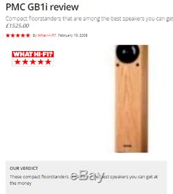 PMC GB1i Floorstanding Speakers in Oak Veneer. 5 Star Award Winners Boxed