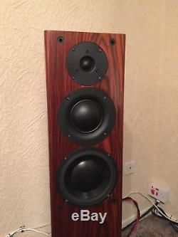 PMC OB1 ROSEWOOD floorstanding speakers + new PMC grill now fitted