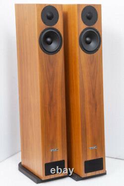 PMC Twenty 23 floorstanding speakers in walnut, with boxes