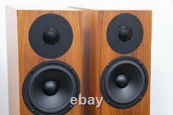 PMC Twenty 23 floorstanding speakers in walnut, with boxes