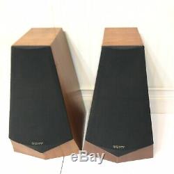 Pair (2) Sony SS-M3 Floorstanding Speakers Cherry Refoamed