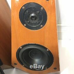 Pair (2) Sony SS-M3 Floorstanding Speakers Cherry Refoamed