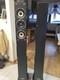 Pair AEG Black Floor Standing Tower Speakers 3-Way Home Cinema System